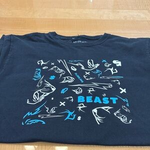Mr . Beast Black and Blue T-Shirt